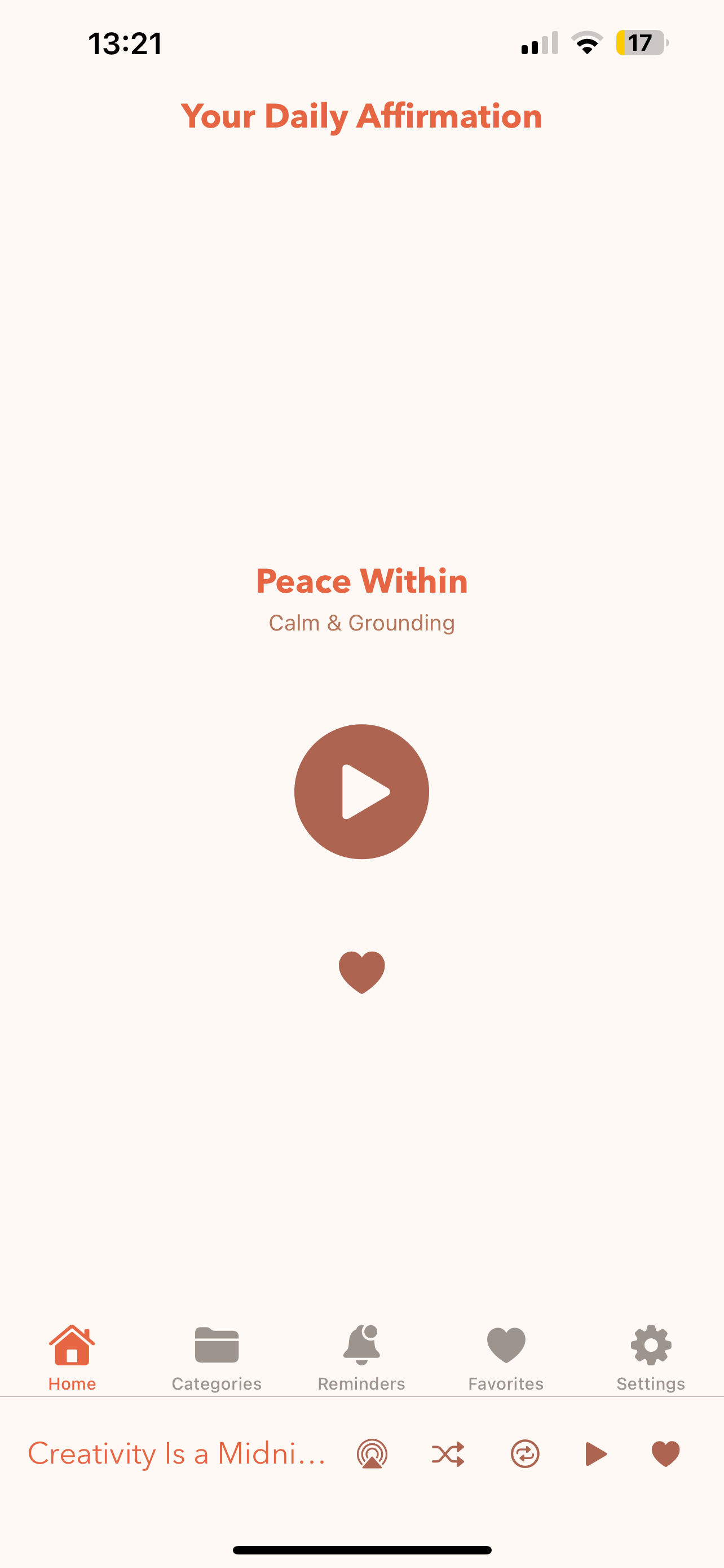 AffirmaFlow App Screenshot